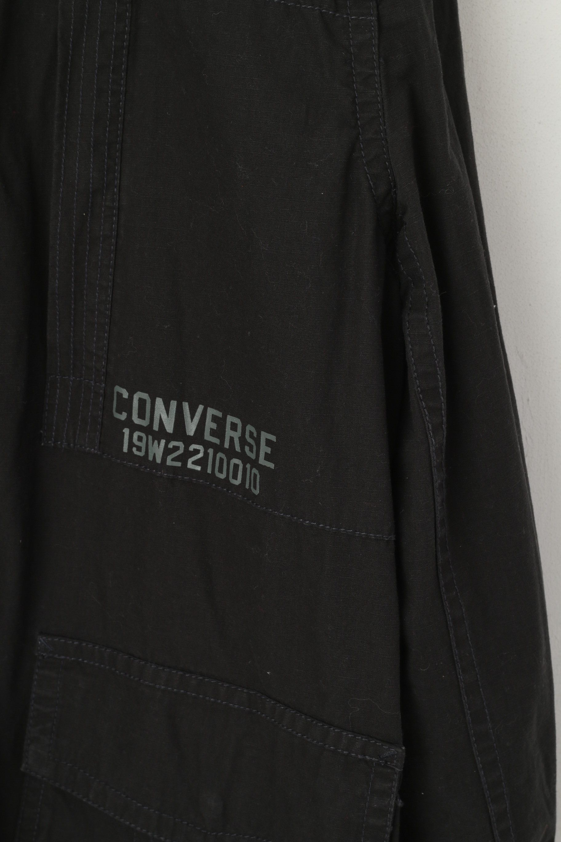Converse Converse Men XL Jacket Black Cotton Skateboard 2470 Size US XL / EU 56 / 4 - 3 Thumbnail