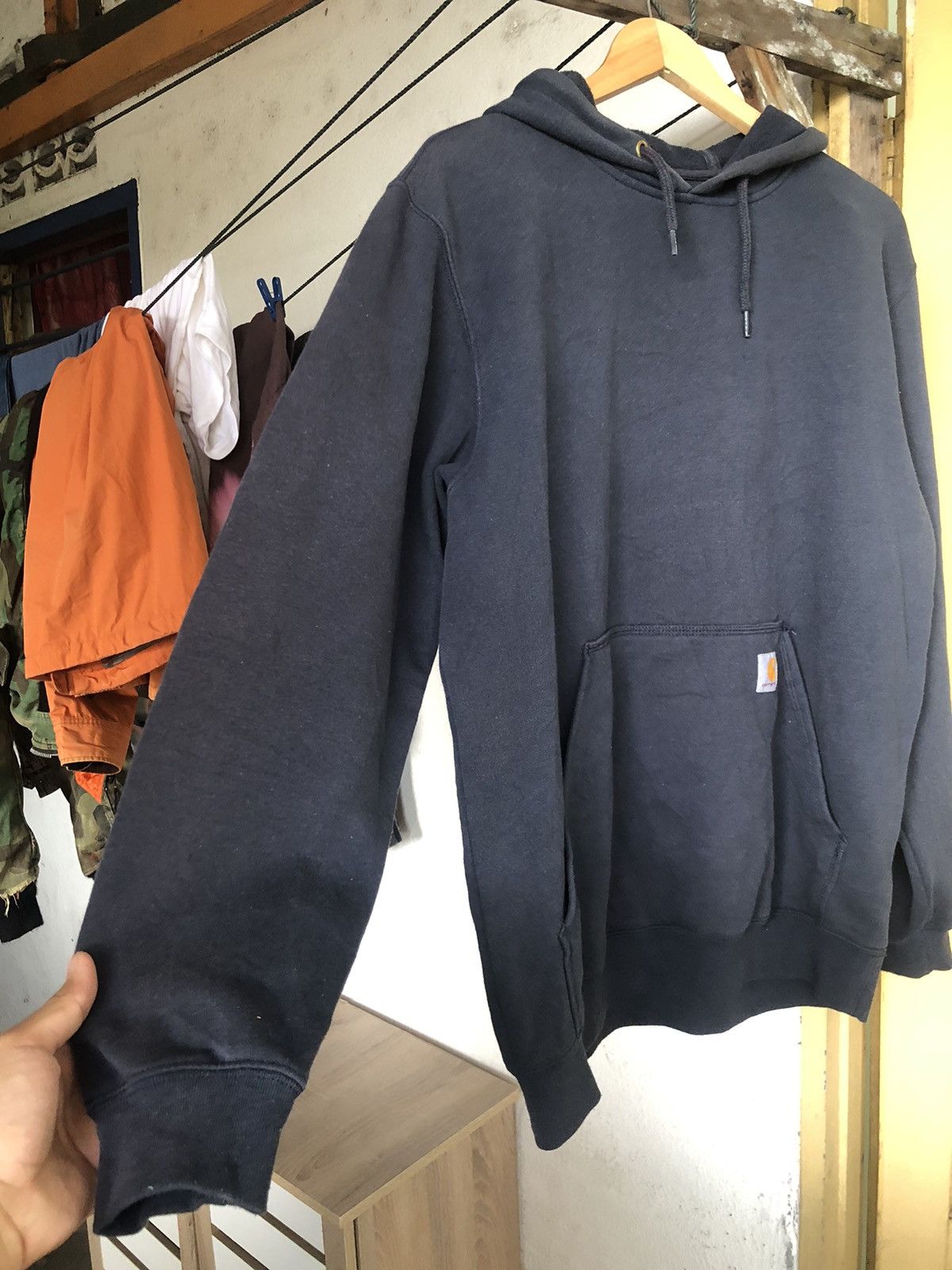 Carhartt Vintage Carhartt Faded Blue Sweatshirt Hoodie Size US M / EU 48-50 / 2 - 3 Thumbnail