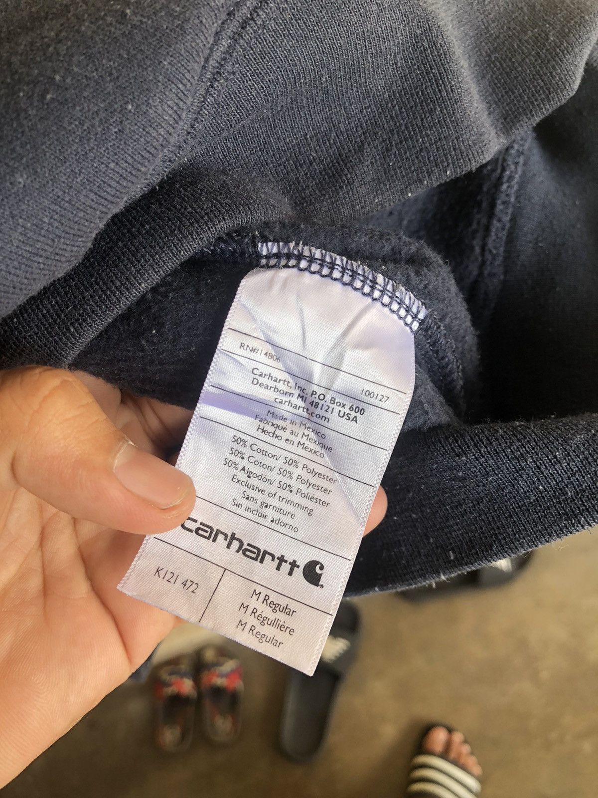 Carhartt Vintage Carhartt Faded Blue Sweatshirt Hoodie Size US M / EU 48-50 / 2 - 11 Thumbnail
