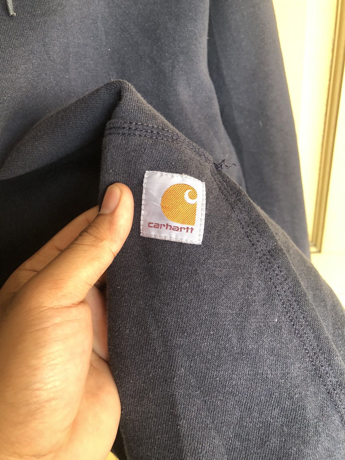 Carhartt Vintage Carhartt Faded Blue Sweatshirt Hoodie Size US M / EU 48-50 / 2 - 9 Thumbnail