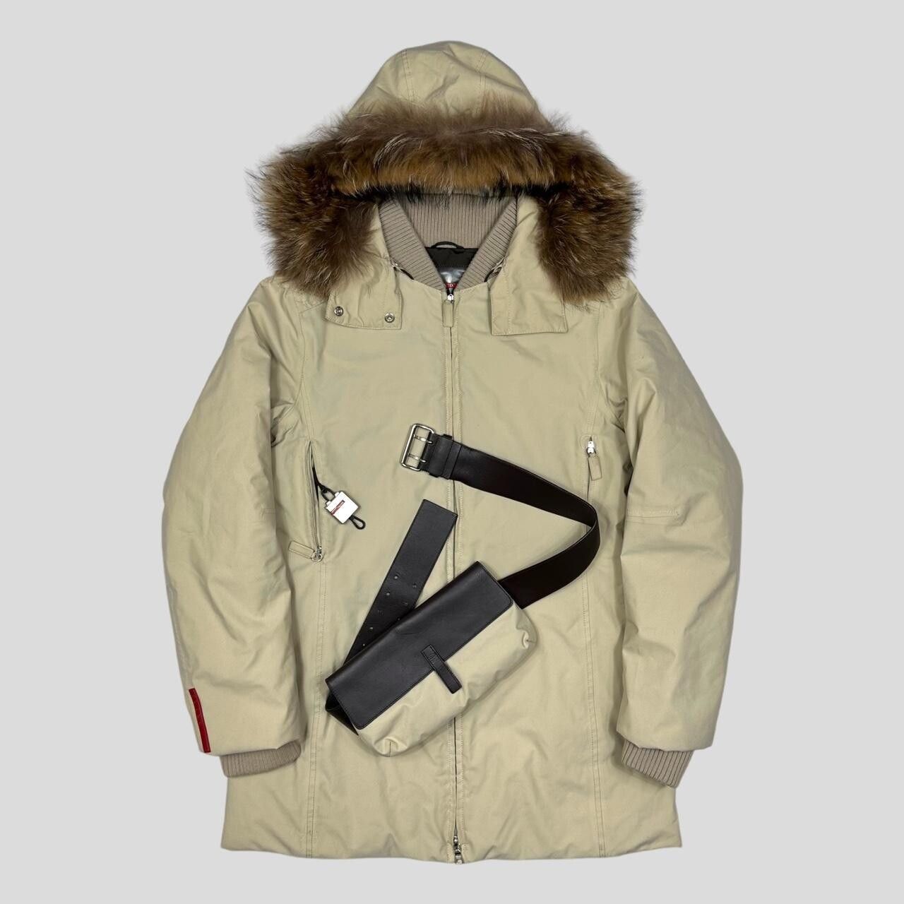 Prada Prada Sport 00’s Goretex Faux Fur Ski Jacket + Belt Bag Size L / US 10 / IT 46 - 1 Preview