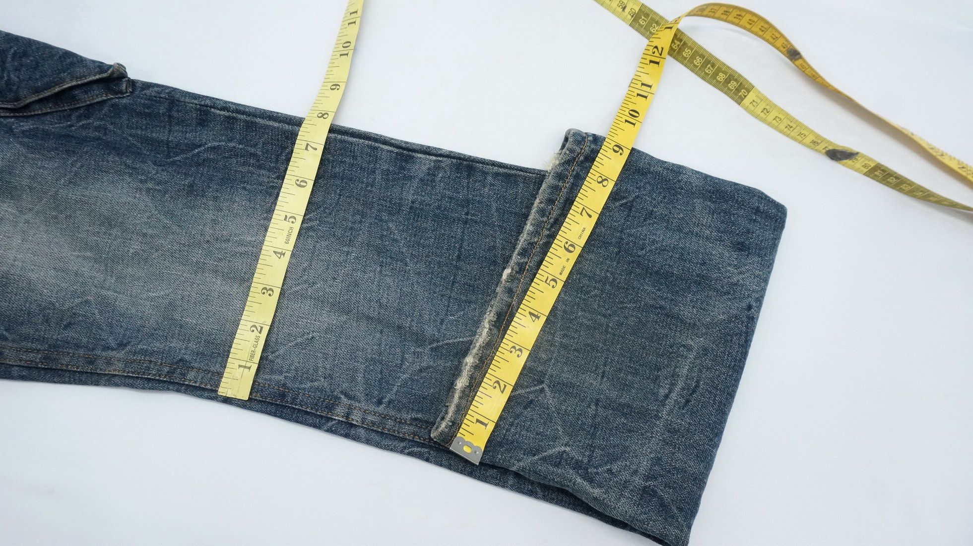 Japanese Brand 🎌Vtg DAILY NEWS Japan Distressed Skinny Flared Cargo Jeans Size US 32 / EU 48 - 13 Thumbnail