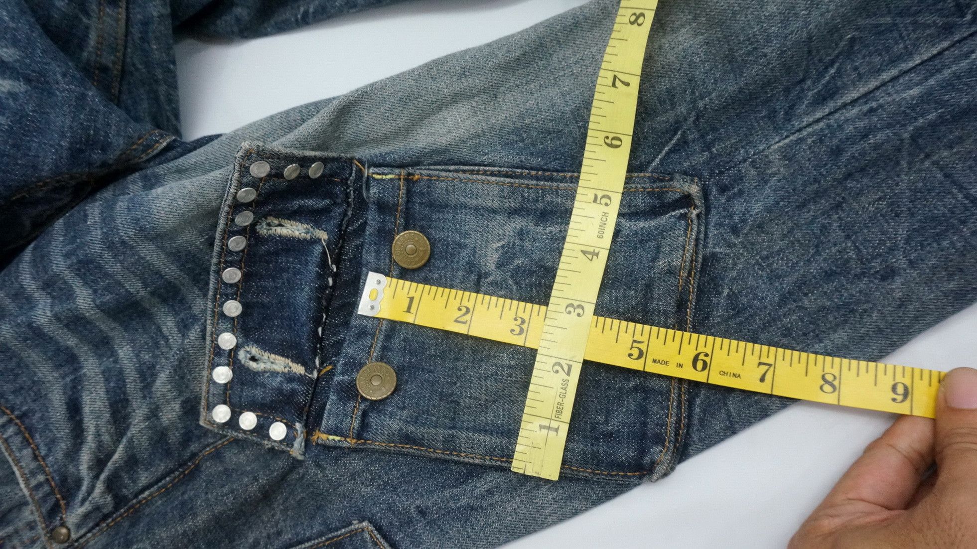 Japanese Brand 🎌Vtg DAILY NEWS Japan Distressed Skinny Flared Cargo Jeans Size US 32 / EU 48 - 15 Thumbnail