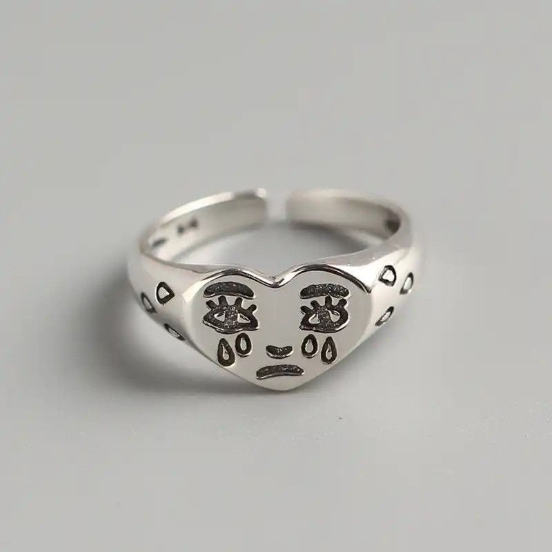Jewelry × Vintage Crying heart ring Size ONE SIZE - 1 Thumbnail