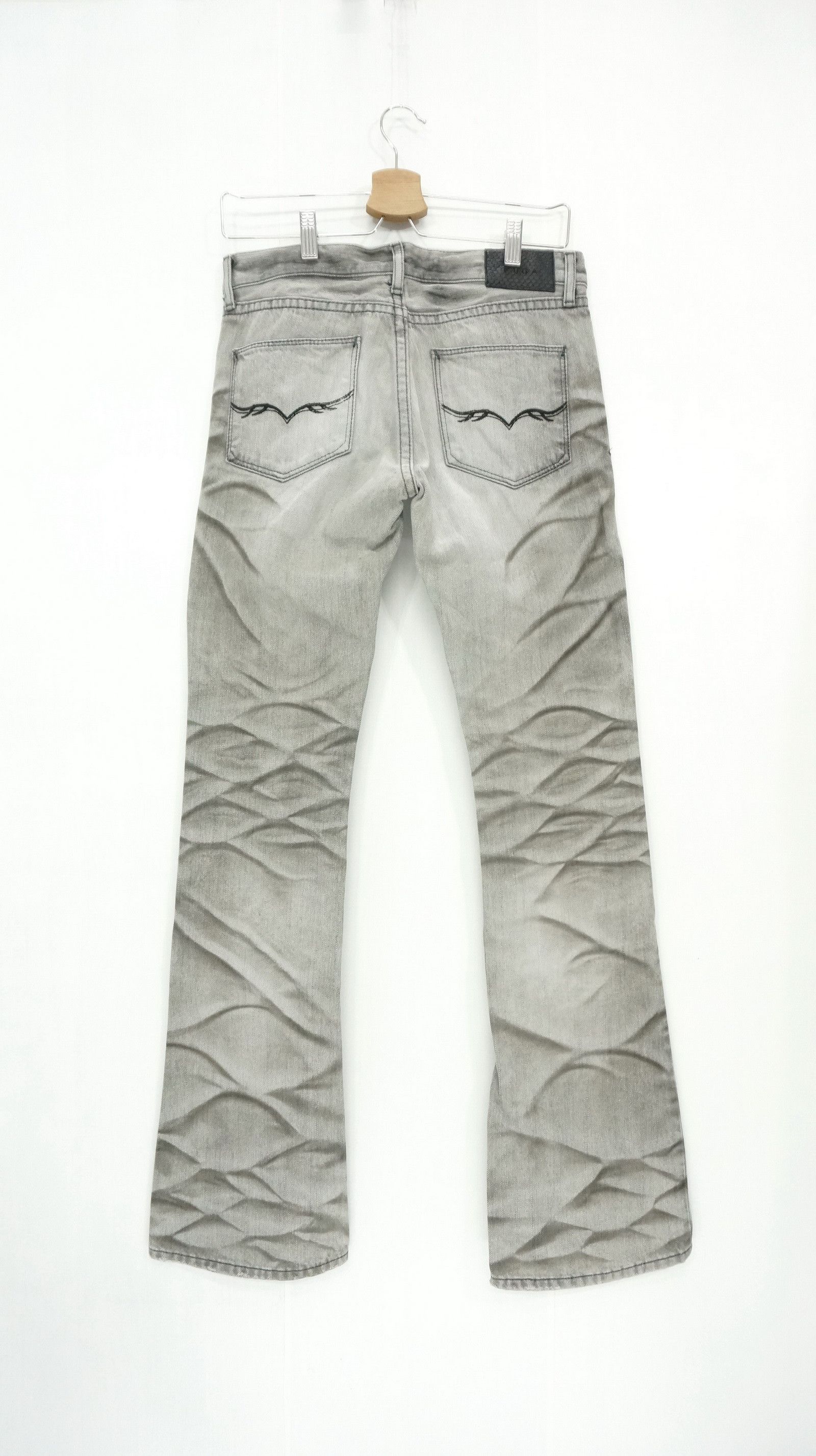 GOSTAR DE FUGA Vintage FUGA Smokey Distressed Lowrise Flared Denim Size US 29 - 3 Thumbnail