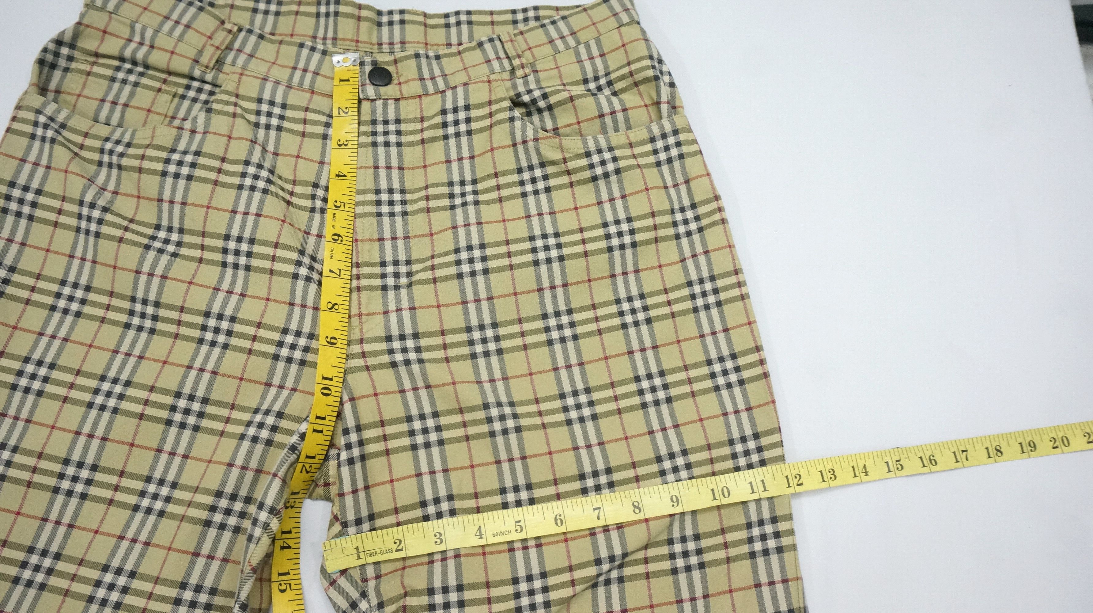 Burberry Vintage 🔥 Burberry Nova Check Purland Cotton Pants Size 36R Size US 34 / EU 50 - 10 Thumbnail