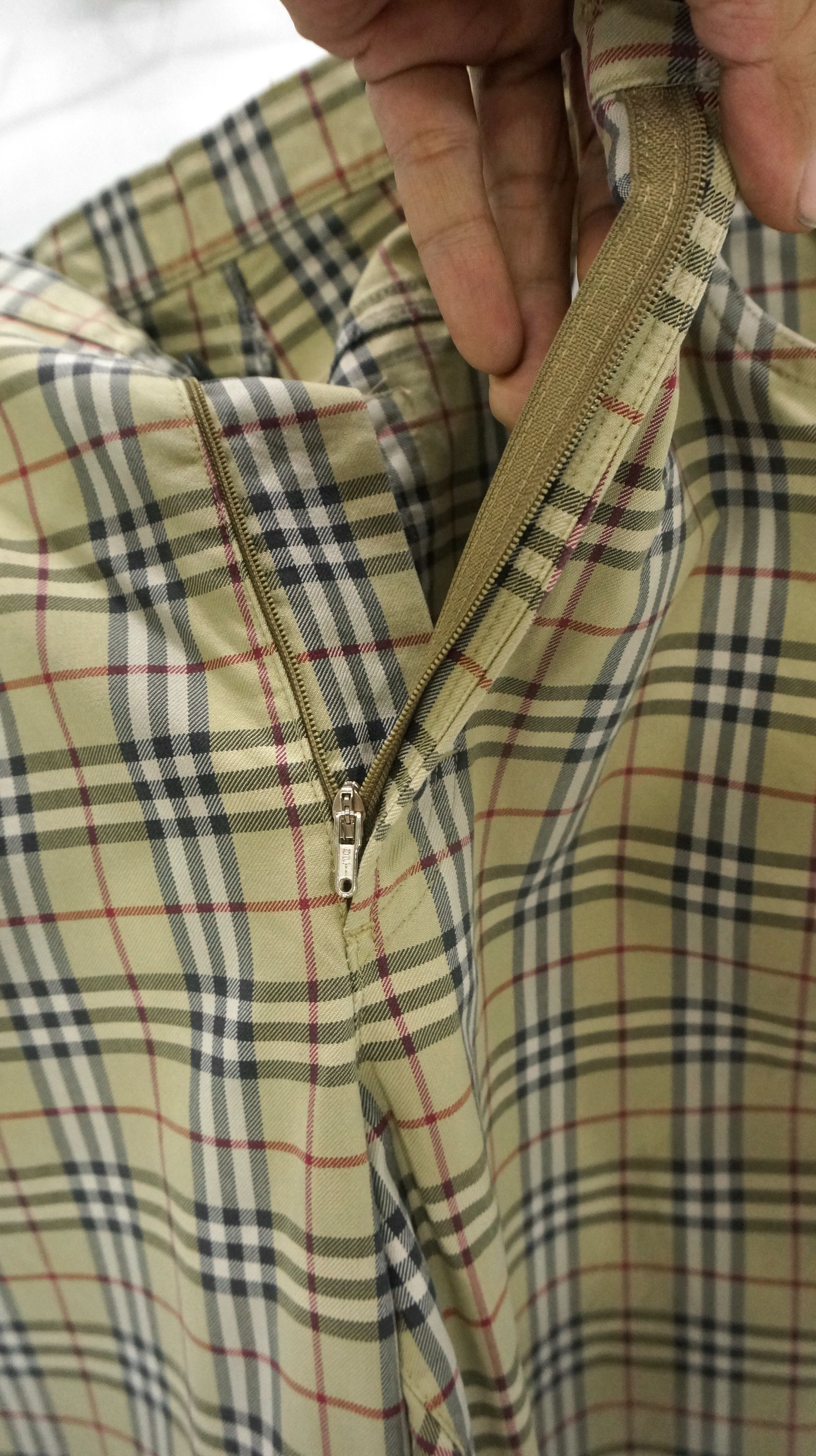 Burberry Vintage 🔥 Burberry Nova Check Purland Cotton Pants Size 36R Size US 34 / EU 50 - 6 Thumbnail