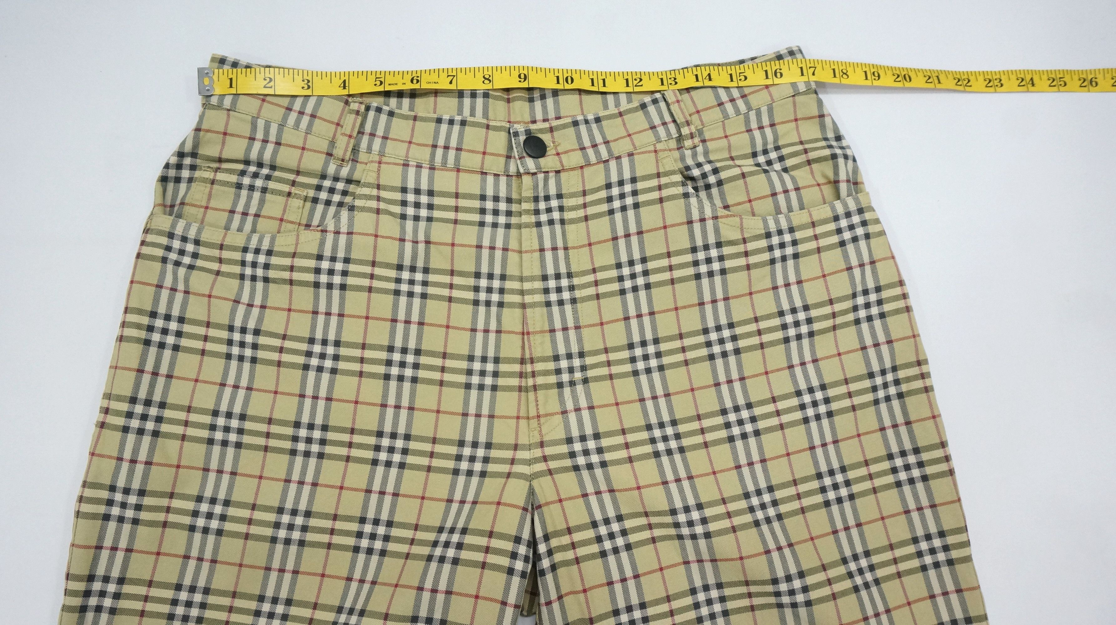 Burberry Vintage 🔥 Burberry Nova Check Purland Cotton Pants Size 36R Size US 34 / EU 50 - 9 Thumbnail