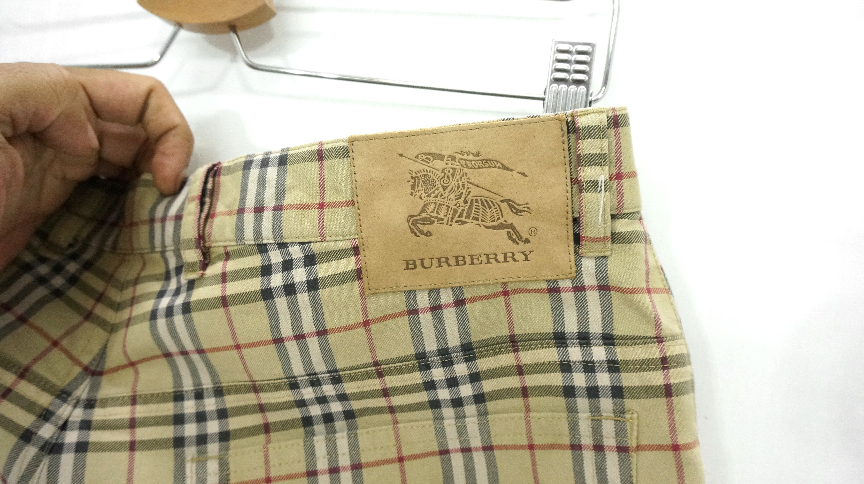 Burberry Vintage 🔥 Burberry Nova Check Purland Cotton Pants Size 36R Size US 34 / EU 50 - 5 Thumbnail