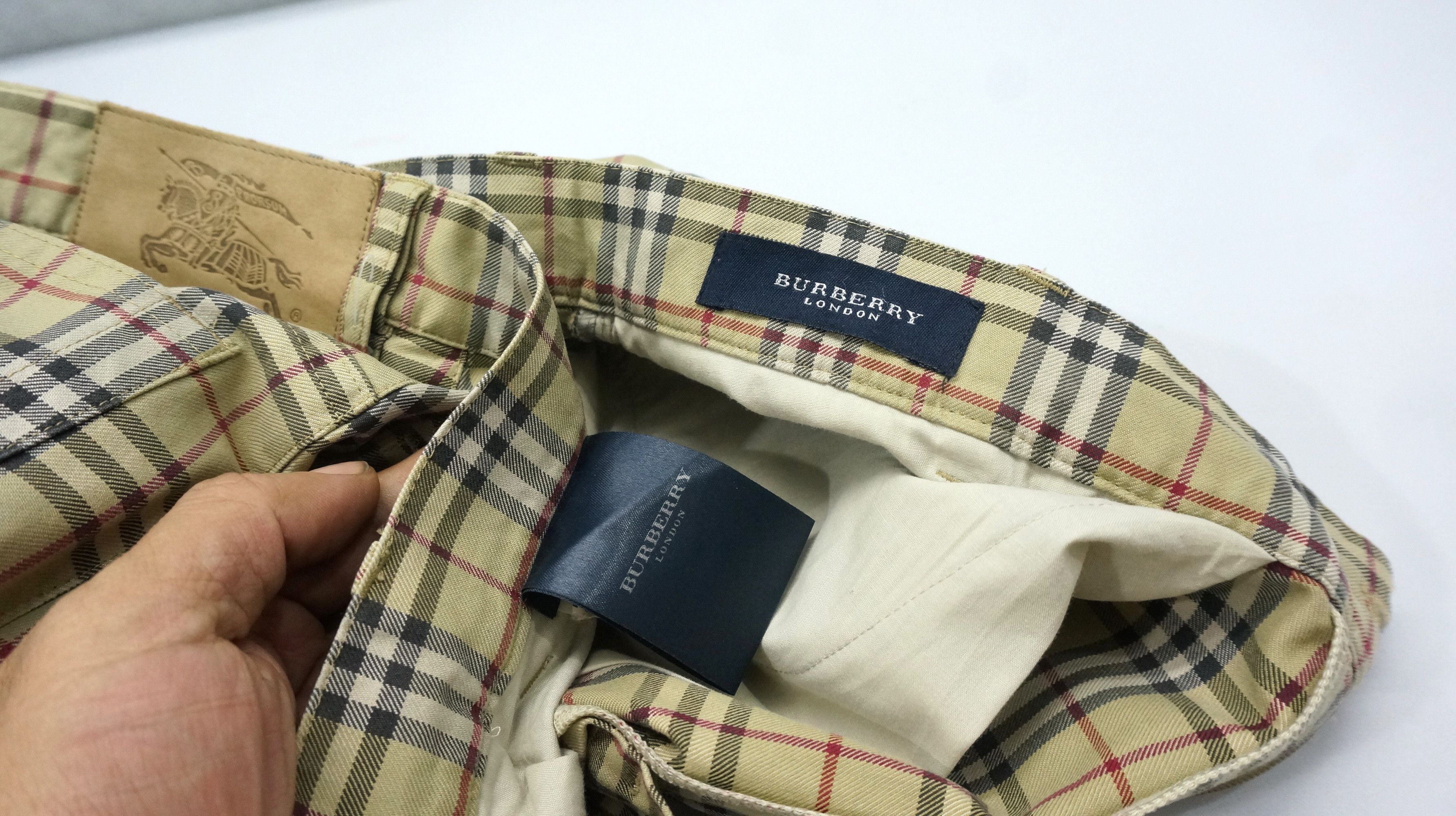 Burberry Vintage 🔥 Burberry Nova Check Purland Cotton Pants Size 36R Size US 34 / EU 50 - 14 Thumbnail