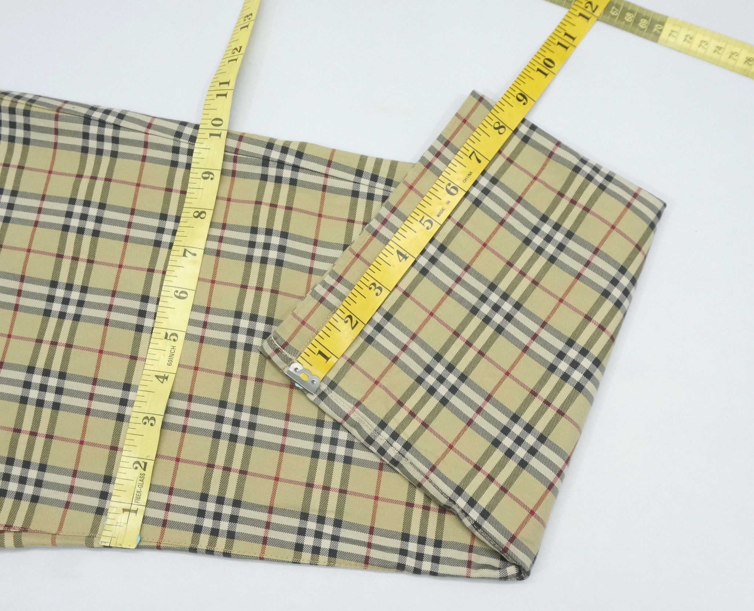 Burberry Vintage 🔥 Burberry Nova Check Purland Cotton Pants Size 36R Size US 34 / EU 50 - 12 Thumbnail
