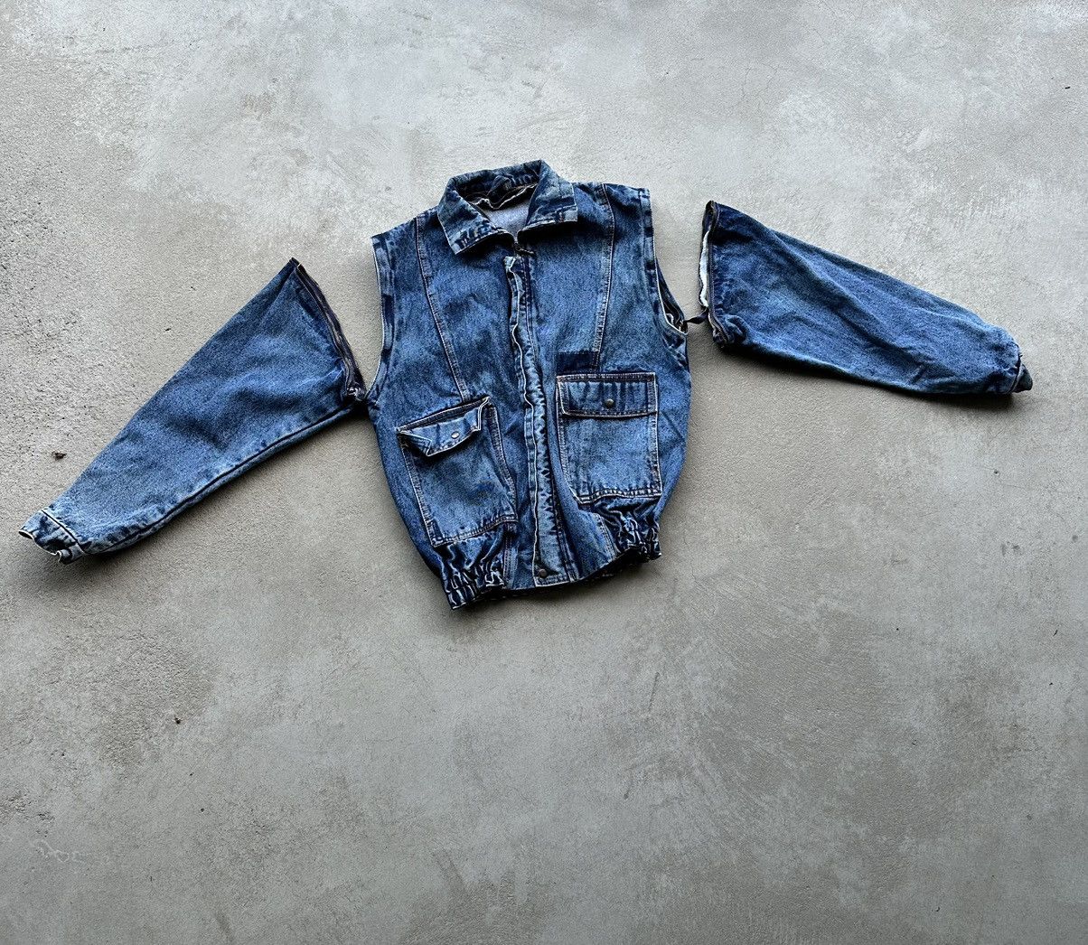 90s. 2in1 Fusion Denim Archive Jacket
