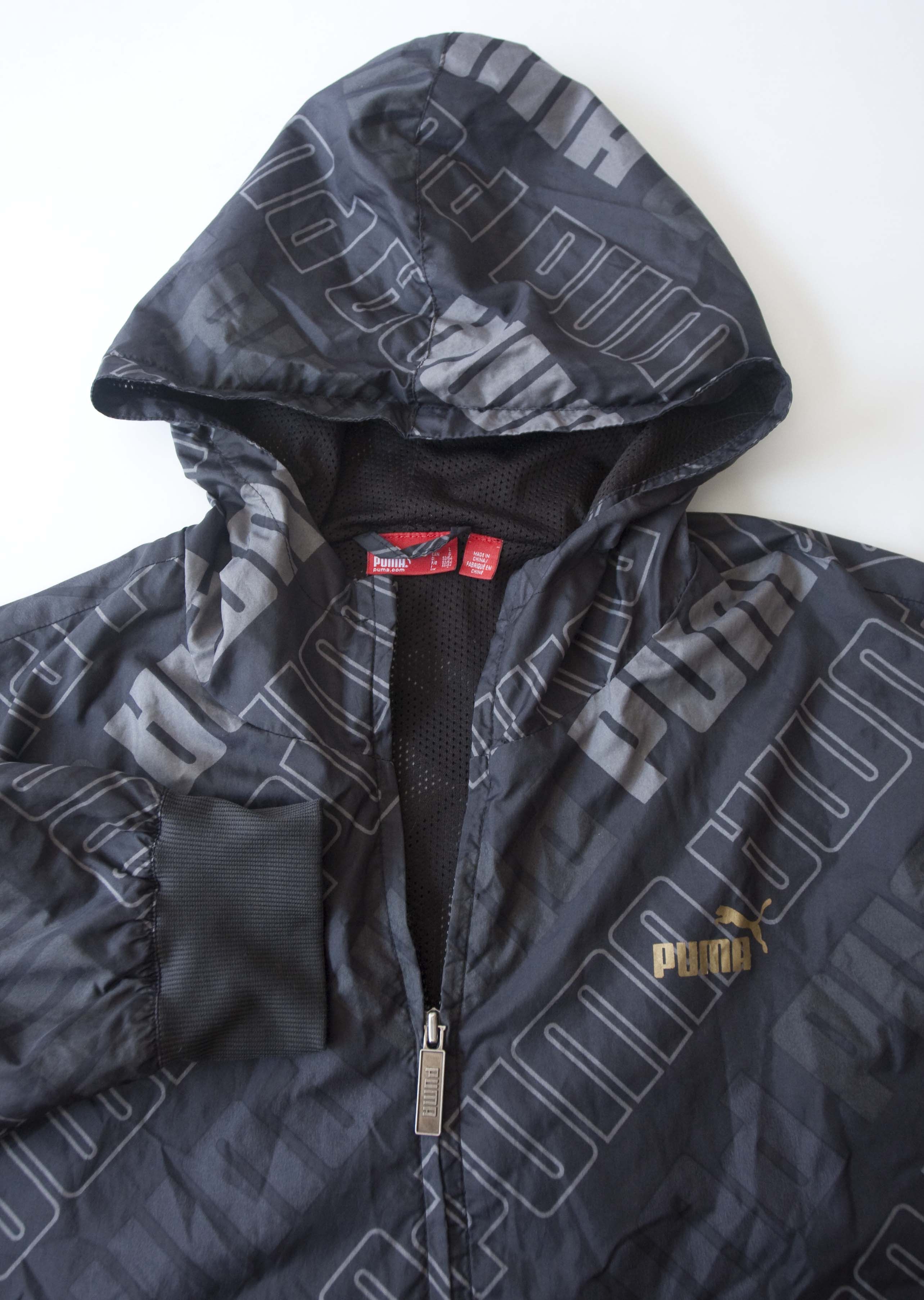 Puma Puma Jacket Windbreaker Hooded Spell Out Size L Size US L / EU 52-54 / 3 - 2 Thumbnail