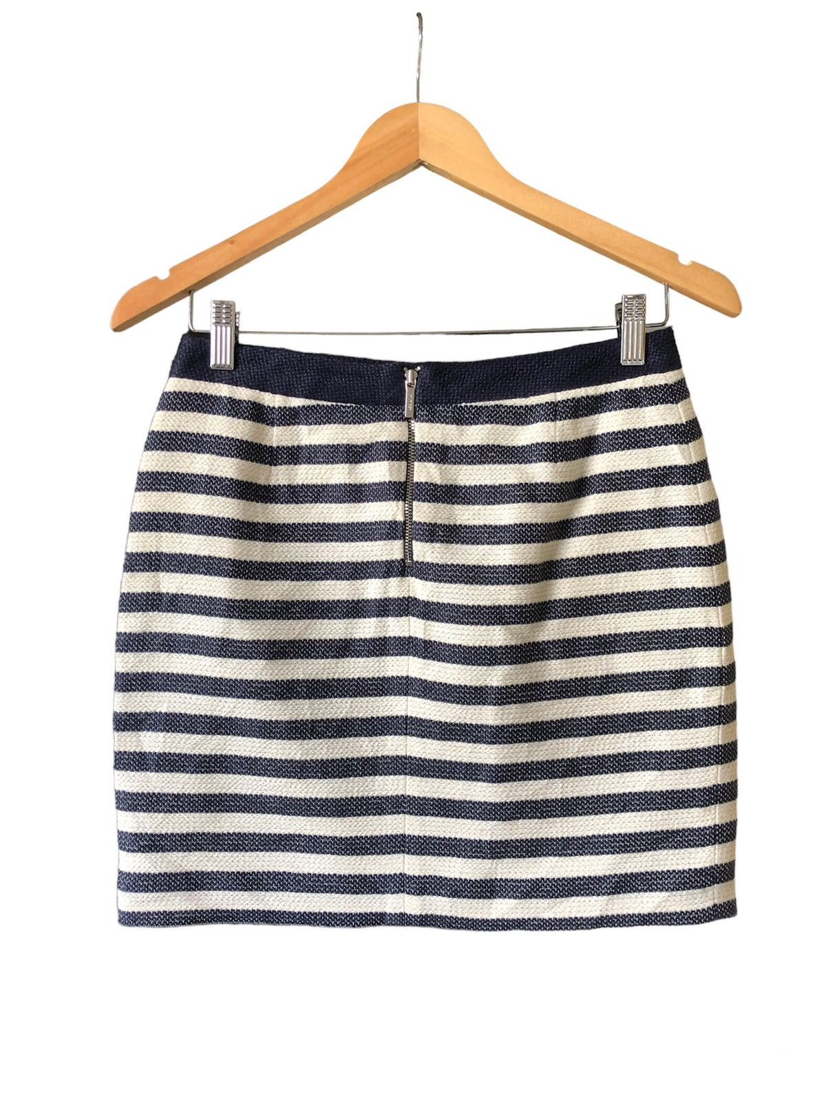 Tommy Hilfiger Vintage Tommy Hilfiger Tweed Striped Blue Mini Skirt Size 28" / US 6 / IT 42 - 18 Thumbnail