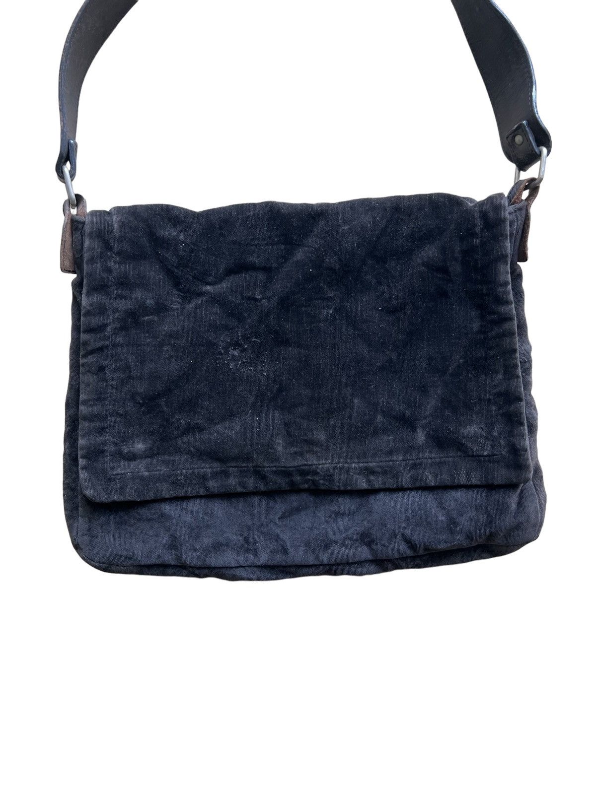 GRAIL🔥90s APC 🇫🇷 Velour Leather Strap Sling CrossBody Bag