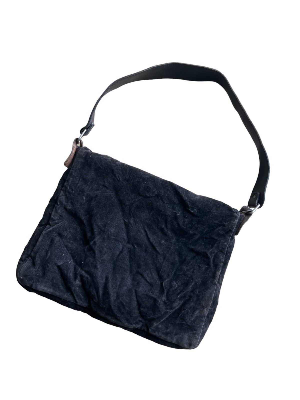A.P.C. GRAIL🔥90s APC 🇫🇷 Velour Leather Strap Sling CrossBody Bag Size ONE SIZE - 3 Thumbnail