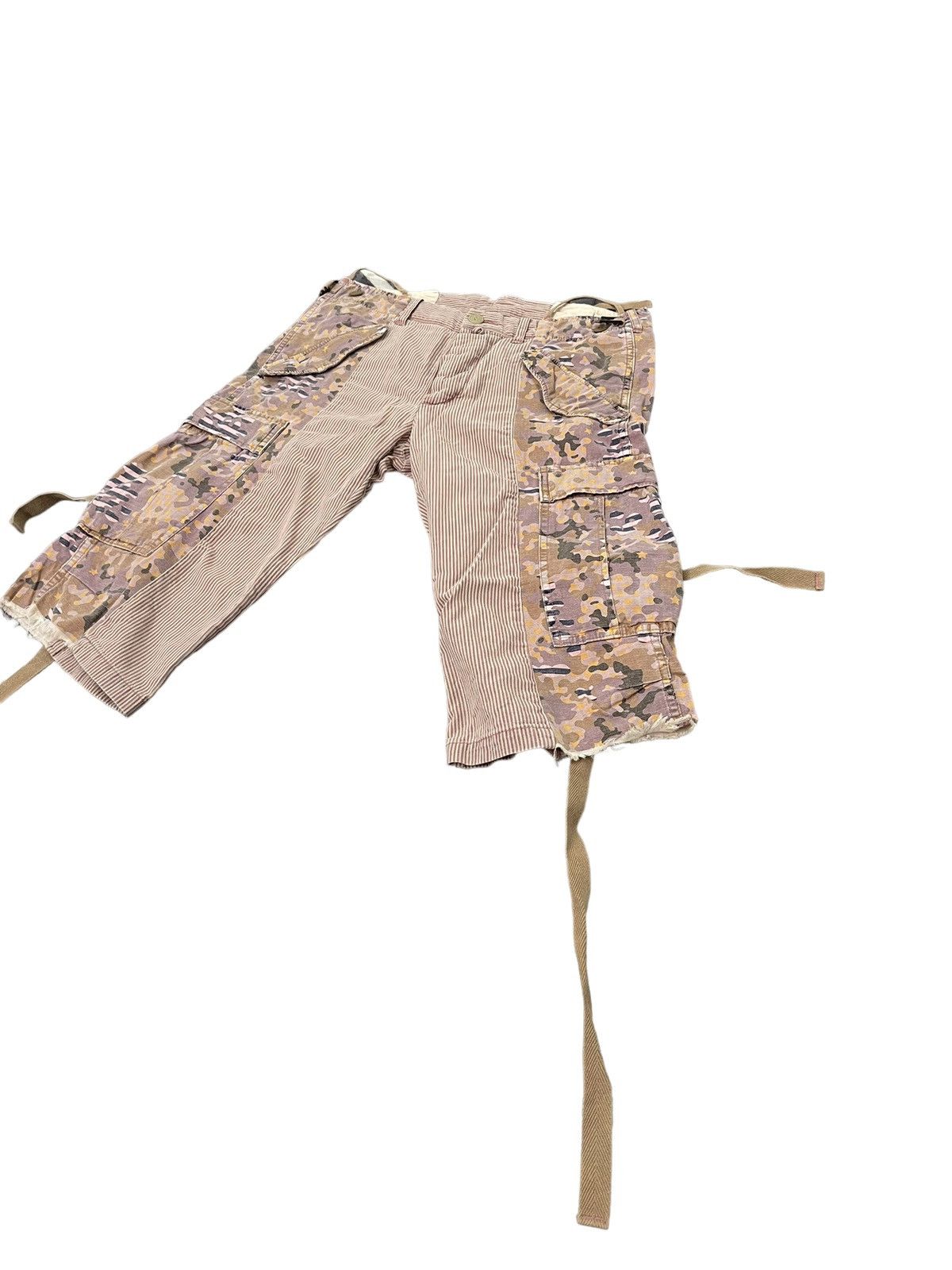 Maison MIHARA YASUHIRO Vtg Miharayasuhiro Reconstructed Cargo Cropp Hickory 2🟦6 Size US 32 / EU 48 - 3 Thumbnail