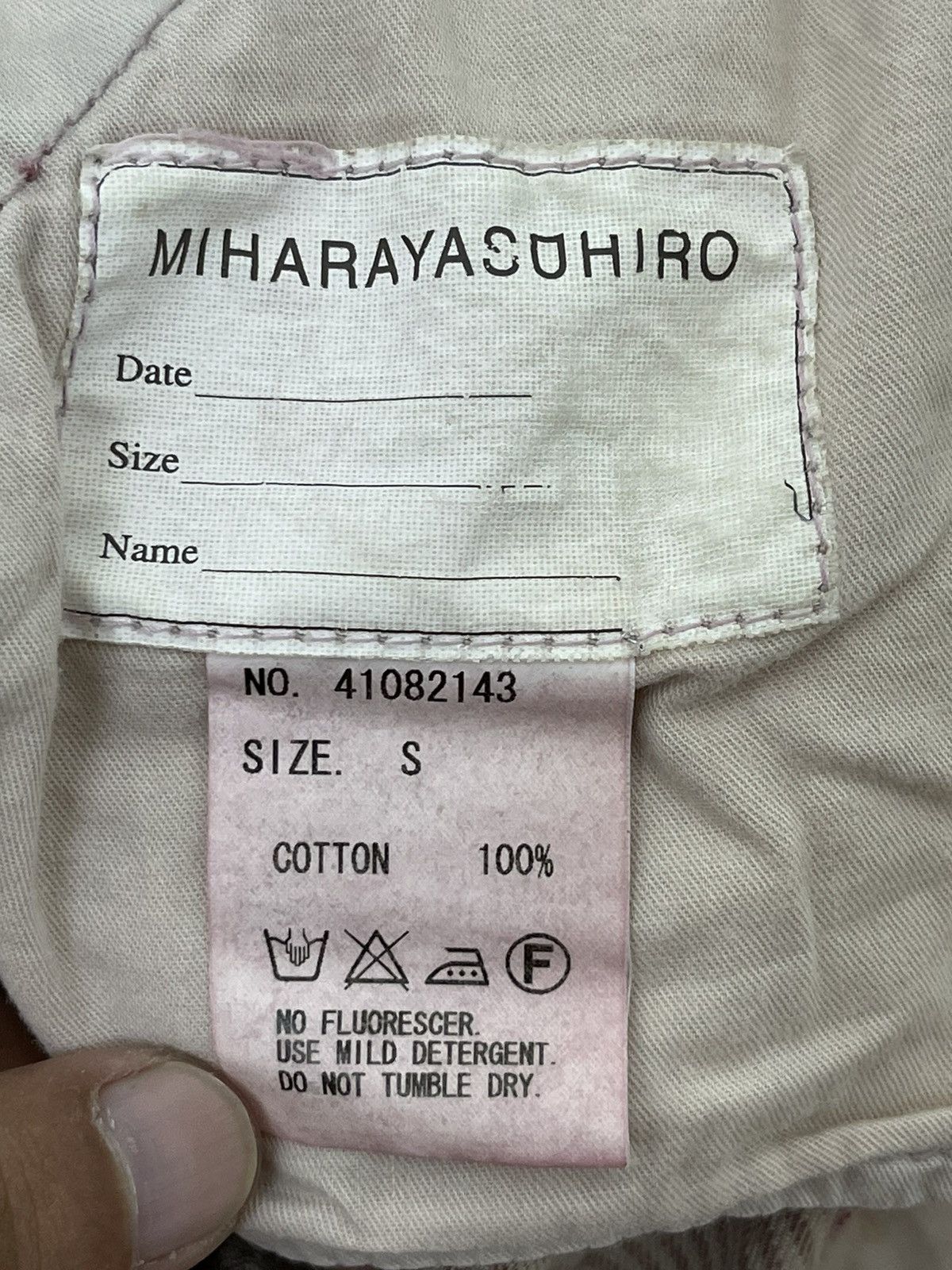 Maison MIHARA YASUHIRO Vtg Miharayasuhiro Reconstructed Cargo Cropp Hickory 2🟦6 Size US 32 / EU 48 - 16 Thumbnail