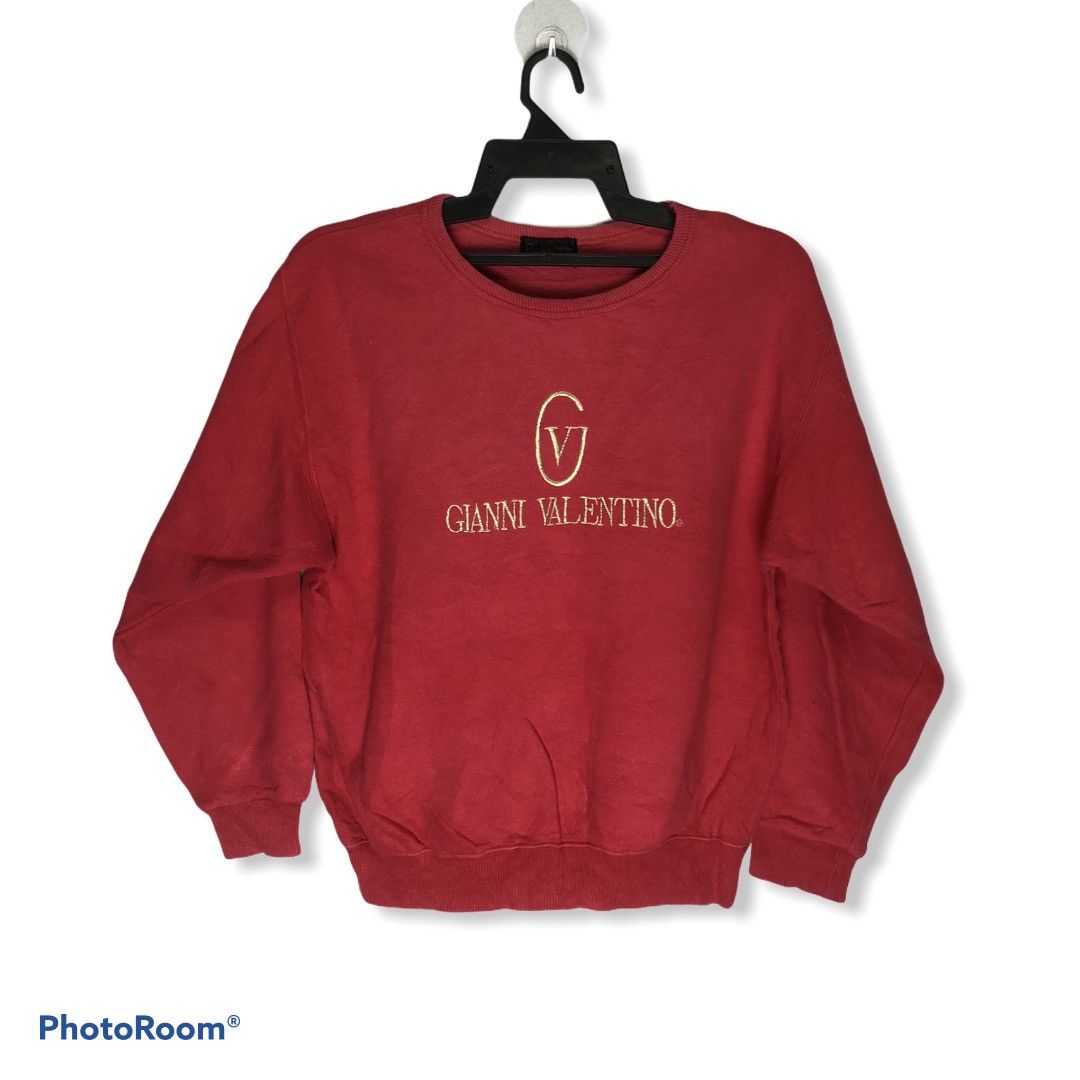 Gianni Valentino × Valentino GIANNI VALENTINO sweatshirt with big embroidery logo size S Size US S / EU 44-46 / 1 - 1 Thumbnail