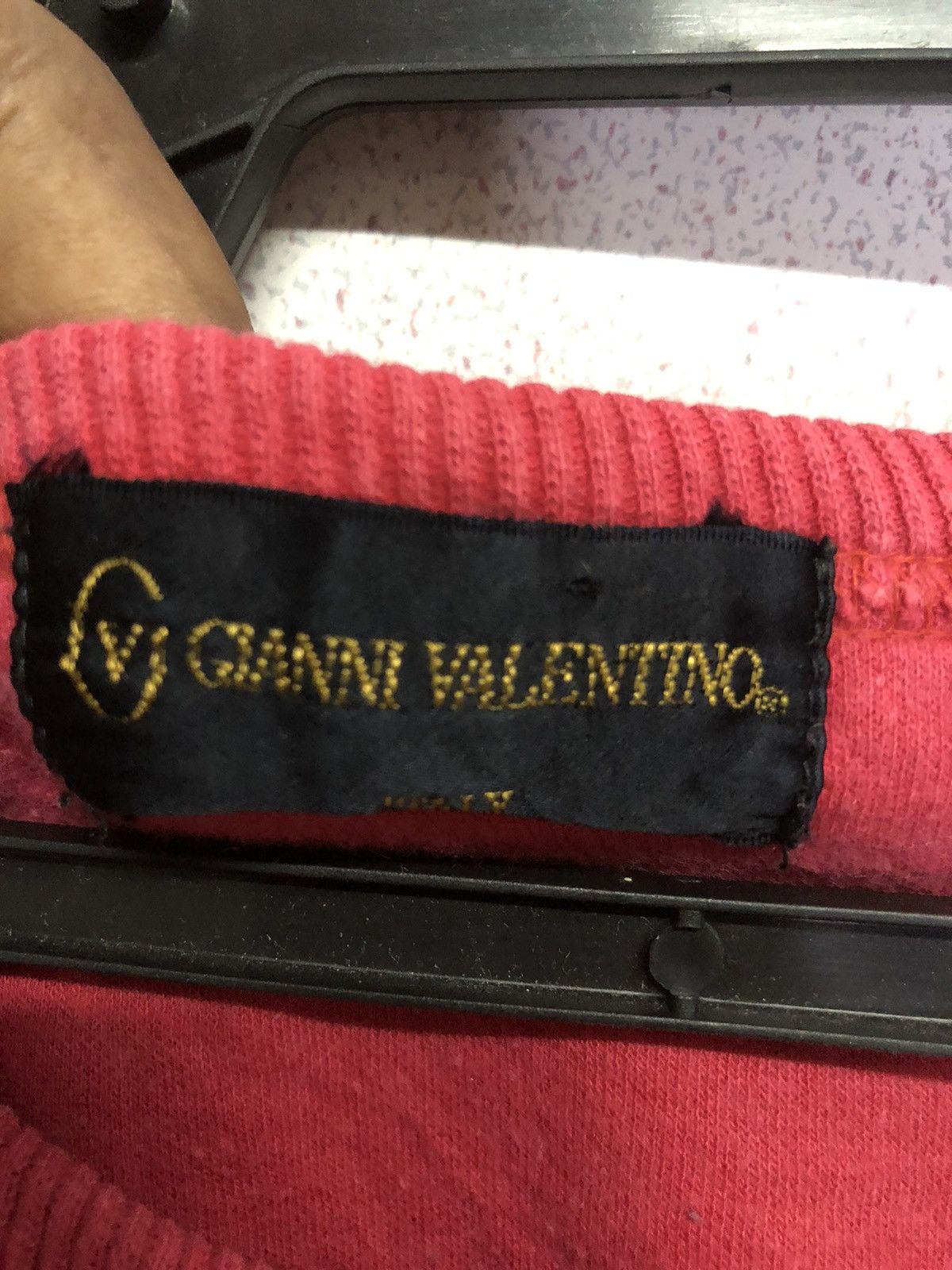 Gianni Valentino × Valentino GIANNI VALENTINO sweatshirt with big embroidery logo size S Size US S / EU 44-46 / 1 - 5 Thumbnail