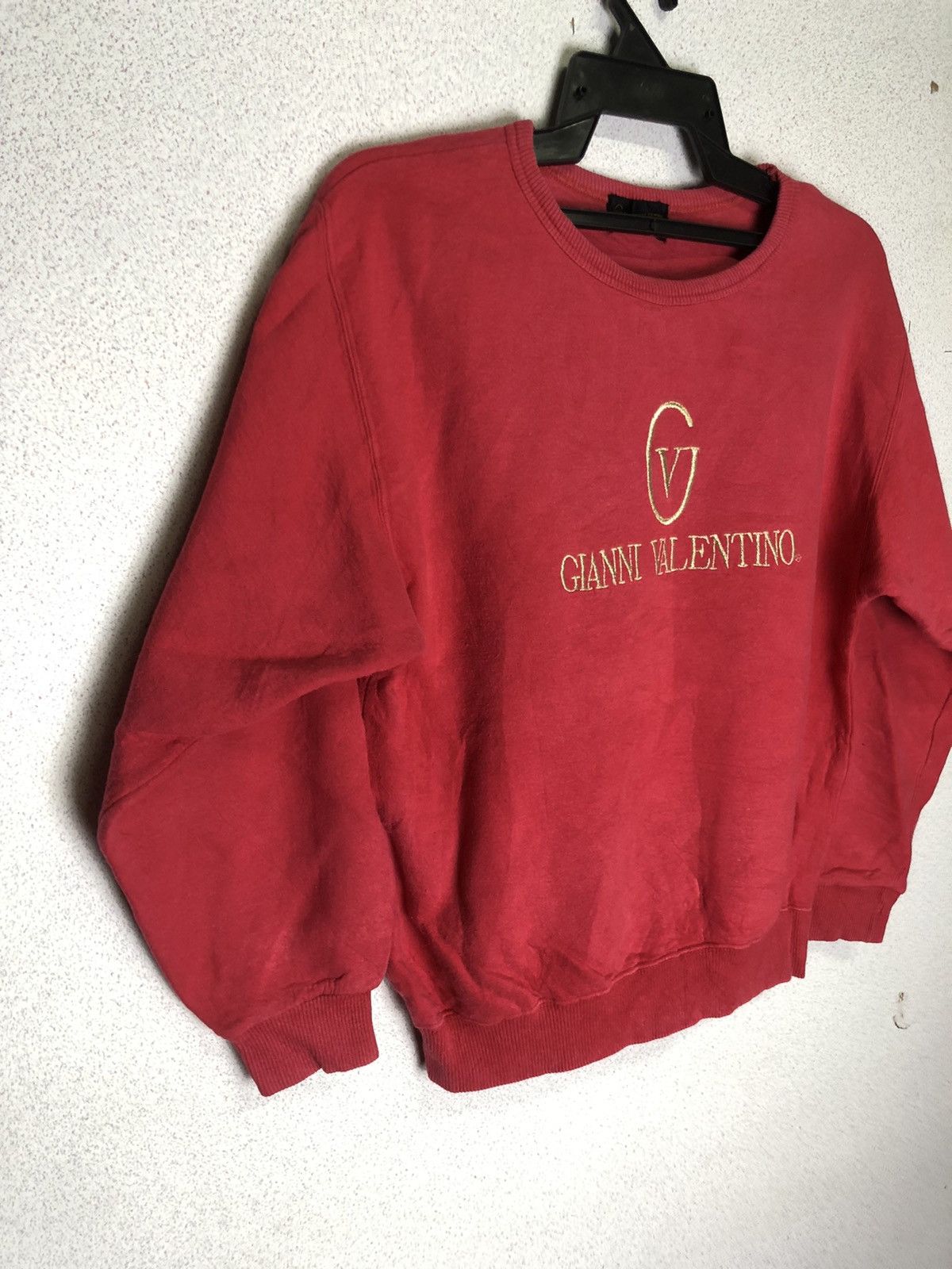 Gianni Valentino × Valentino GIANNI VALENTINO sweatshirt with big embroidery logo size S Size US S / EU 44-46 / 1 - 2 Thumbnail