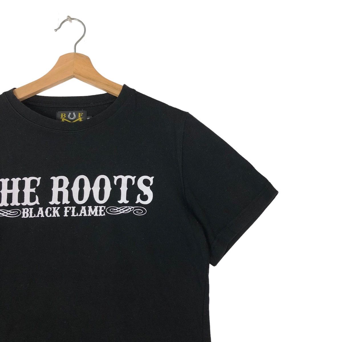 Japanese Brand VINTAGE BIG LOGO BLACK FLAME THE ROOT TEE INSPIRE RAFFSIMONS Size US M / EU 48-50 / 2 - 6 Thumbnail