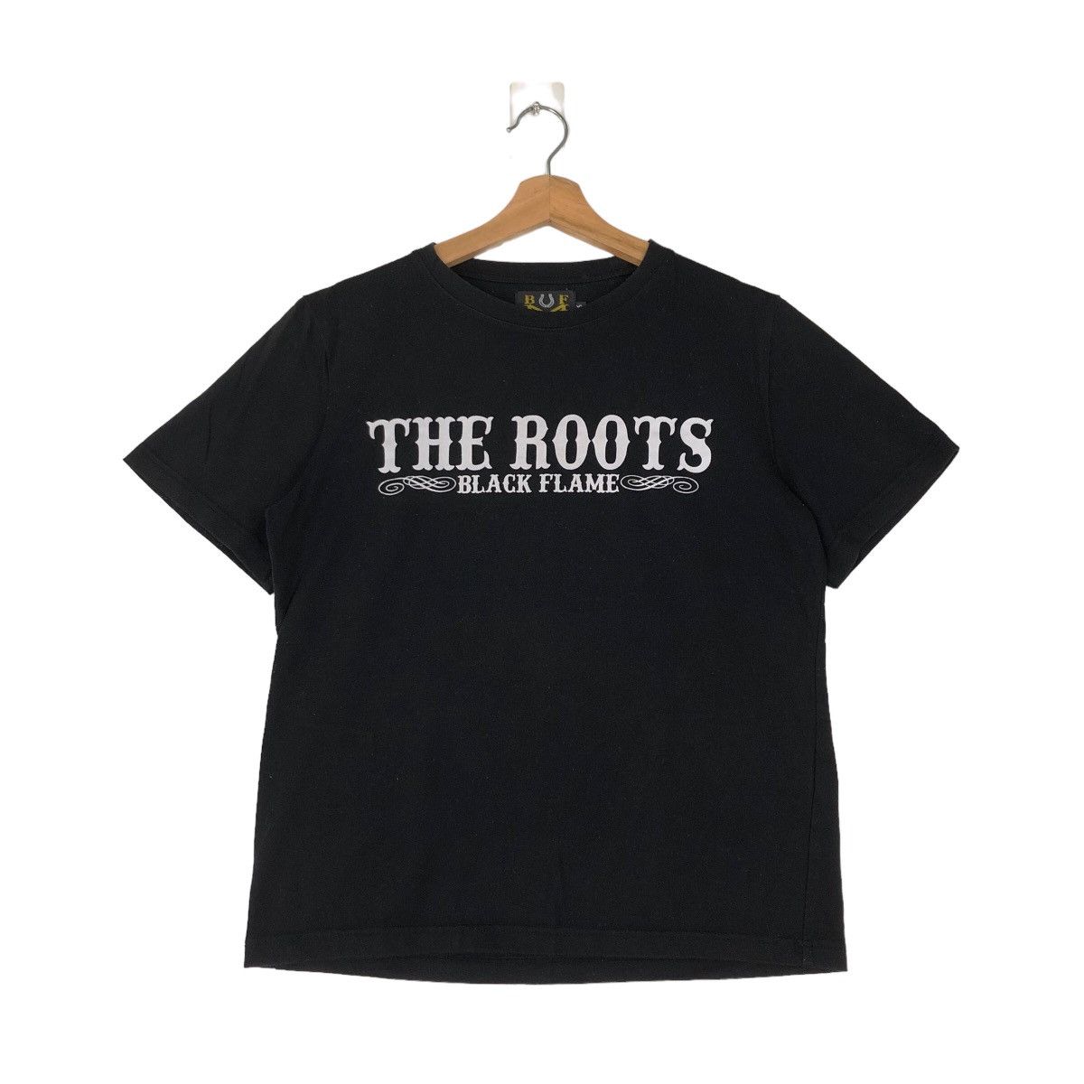 Japanese Brand VINTAGE BIG LOGO BLACK FLAME THE ROOT TEE INSPIRE RAFFSIMONS Size US M / EU 48-50 / 2 - 2 Thumbnail