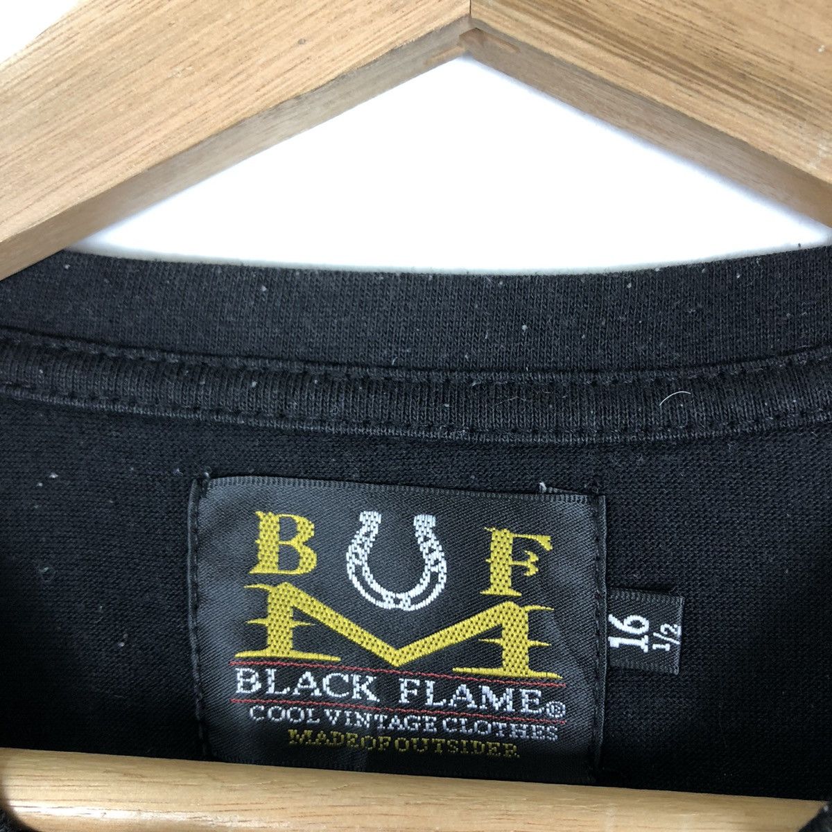 Japanese Brand VINTAGE BIG LOGO BLACK FLAME THE ROOT TEE INSPIRE RAFFSIMONS Size US M / EU 48-50 / 2 - 8 Thumbnail
