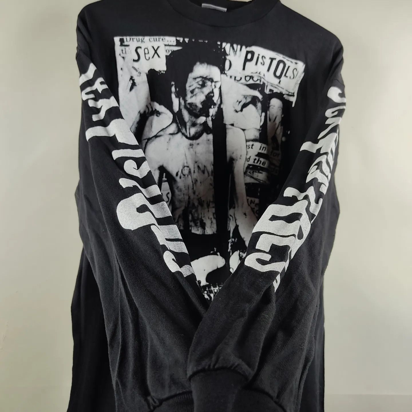 Band Tees × Vintage 90's The Sex Pistol's Sid Vicious Punk longsleeve Size US XL / EU 56 / 4 - 3 Thumbnail