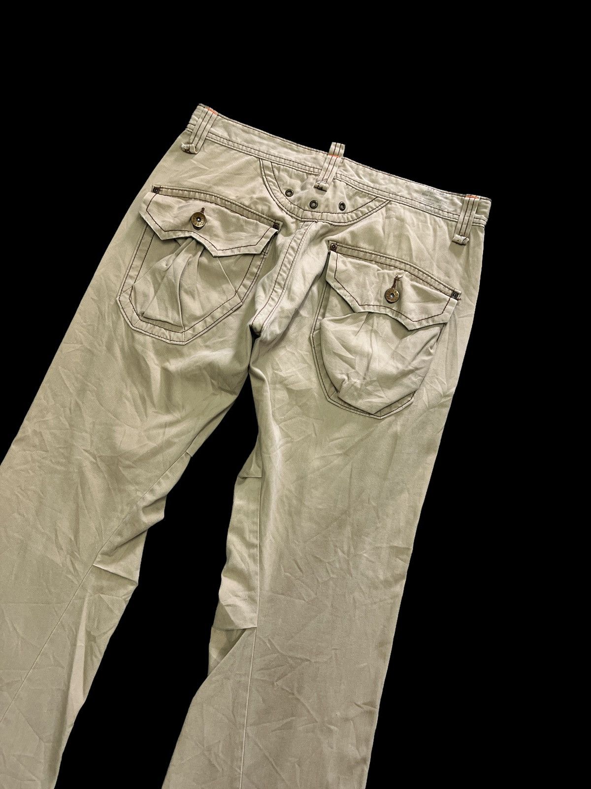 Edwin FLARED🔥 EDWIN 505 KHAKIS THE CUTTING EDGE Size US 34 / EU 50 - 7 Thumbnail