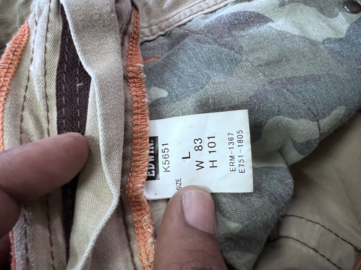 Edwin FLARED🔥 EDWIN 505 KHAKIS THE CUTTING EDGE Size US 34 / EU 50 - 9 Thumbnail