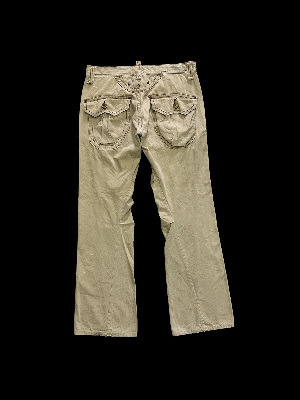 Edwin FLARED🔥 EDWIN 505 KHAKIS THE CUTTING EDGE Size US 34 / EU 50 - 6 Thumbnail