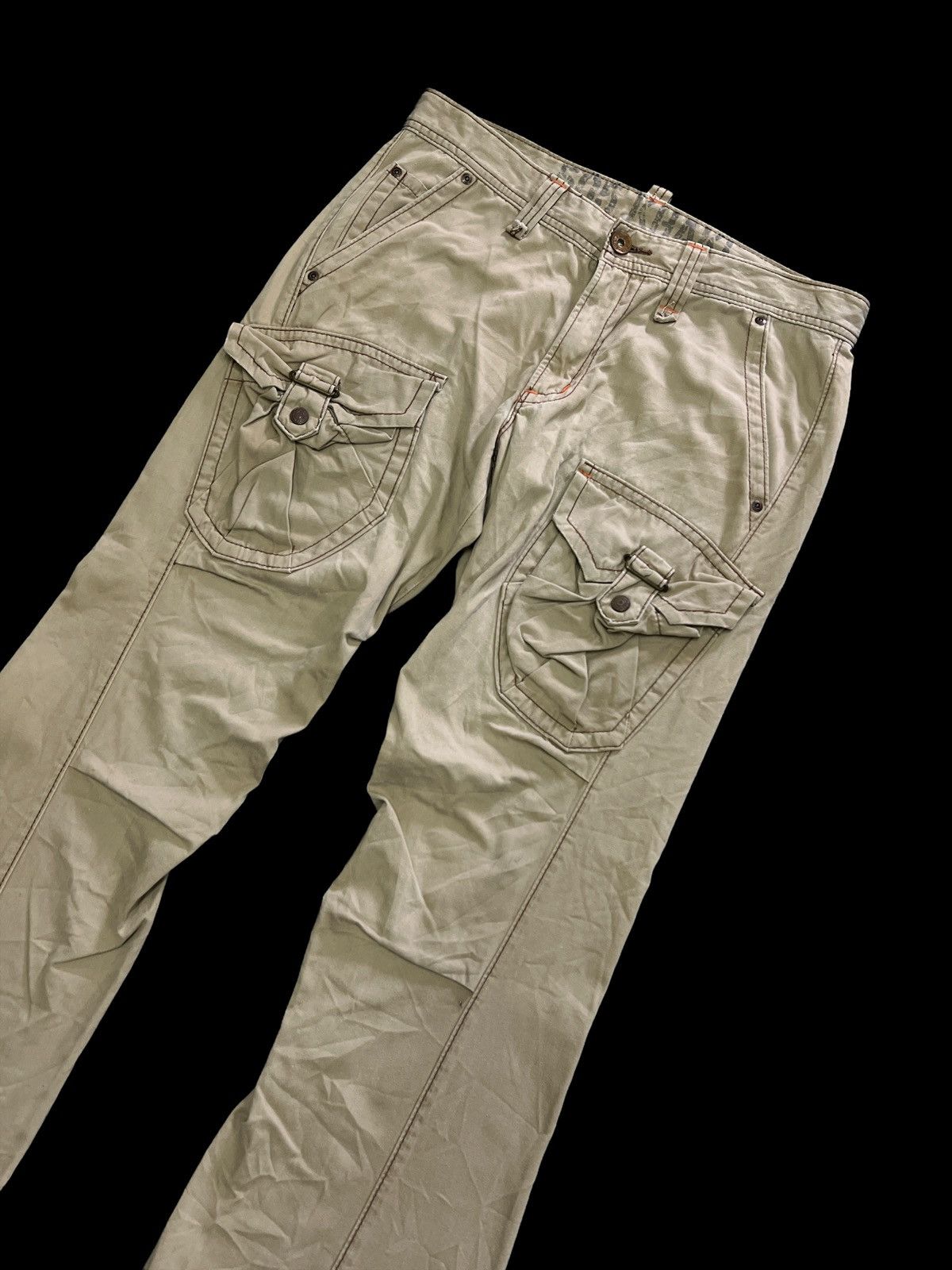 Edwin FLARED🔥 EDWIN 505 KHAKIS THE CUTTING EDGE Size US 34 / EU 50 - 4 Thumbnail