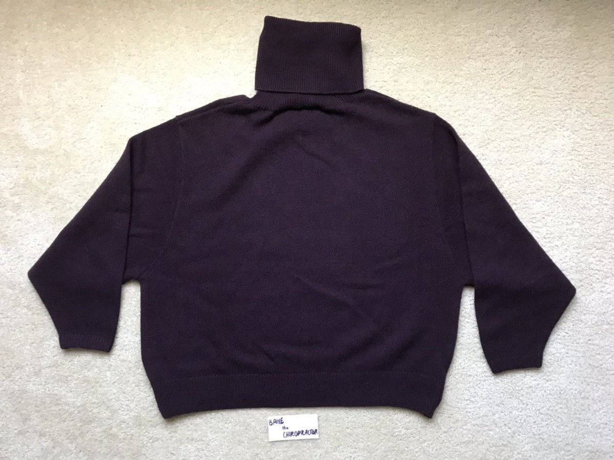 image of Kapital Turtleneck Wool Knit Purple Big Sweater Kimono Sleeves, Men's (Size Small)