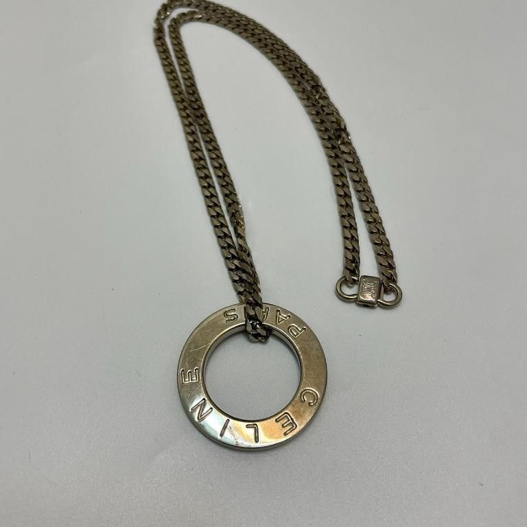 Celine Vintage Celine chain necklace Size ONE SIZE - 1 Thumbnail