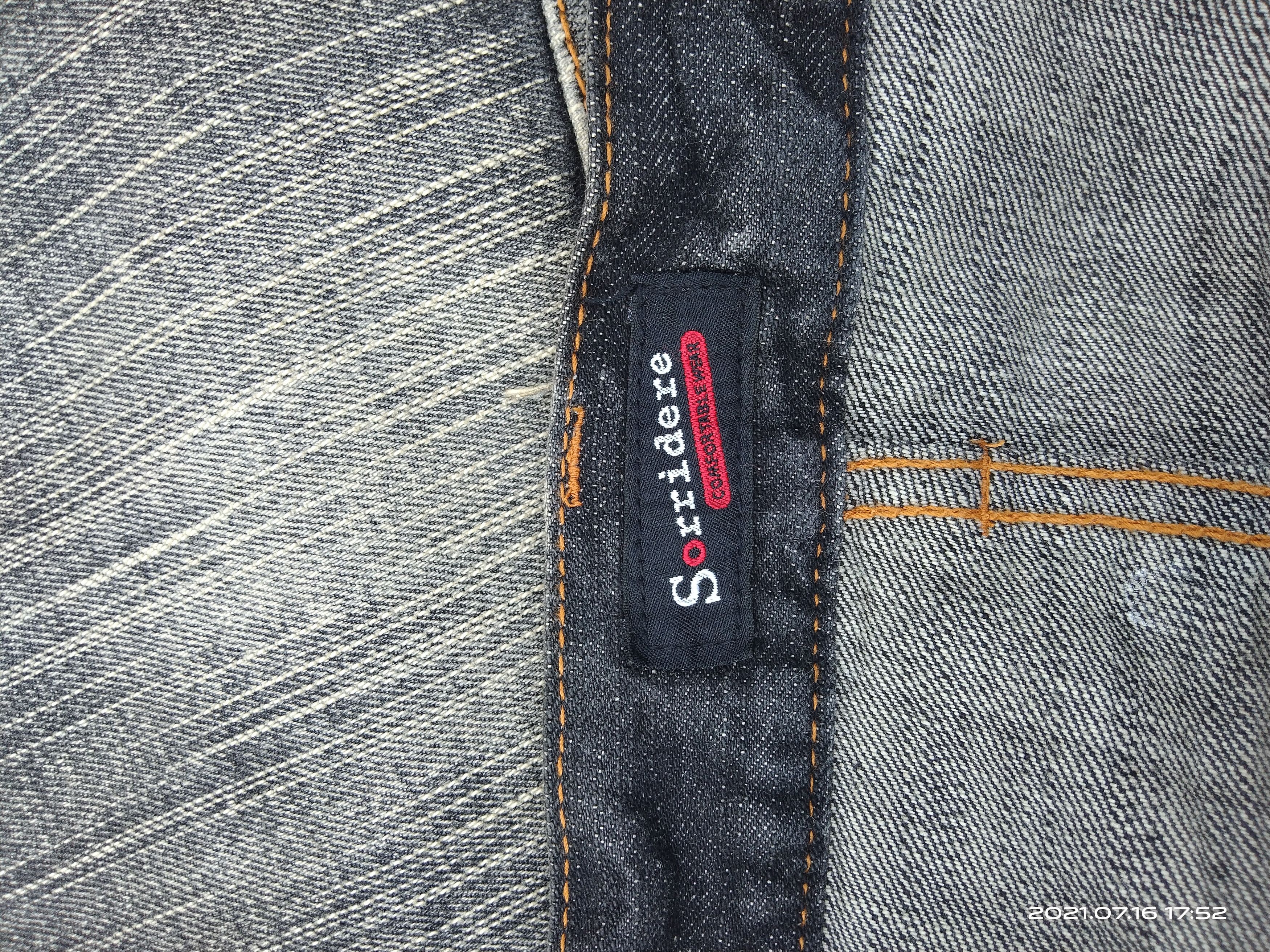 Japanese Brand DISTRESSED WASHED BLACK SORRIDERE DENIM PANTS Size US 33 - 11 Thumbnail