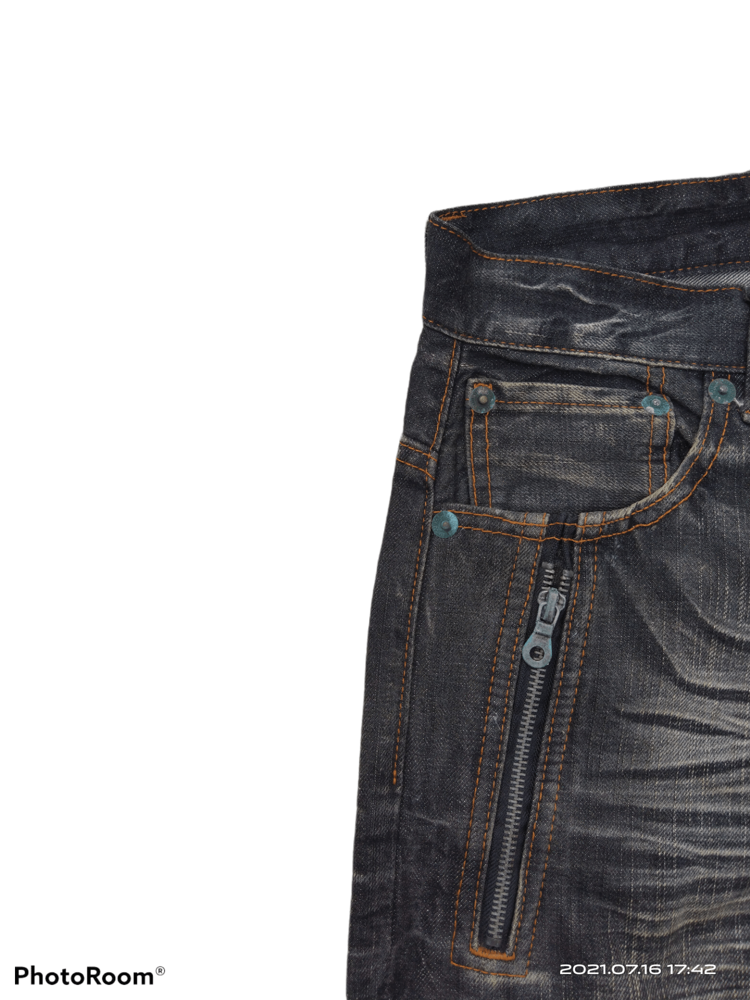 Japanese Brand DISTRESSED WASHED BLACK SORRIDERE DENIM PANTS Size US 33 - 9 Thumbnail