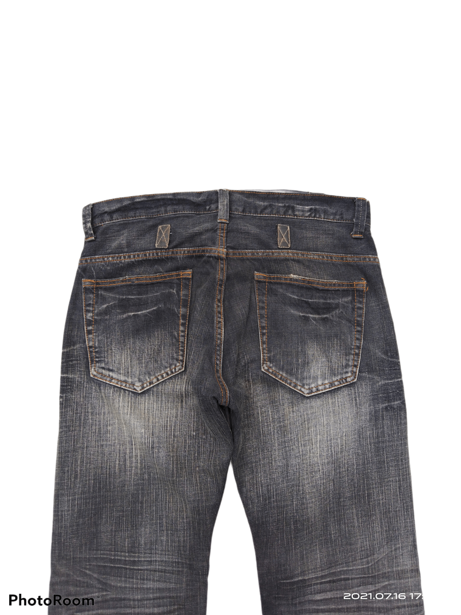 Japanese Brand DISTRESSED WASHED BLACK SORRIDERE DENIM PANTS Size US 33 - 8 Thumbnail