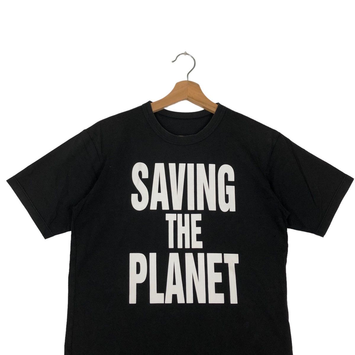 Japanese Brand VINTAGE SAVING THE EARTH TEE BIG LOGO ISSEY MIYAKE DESIGN Size US S / EU 44-46 / 1 - 2 Thumbnail