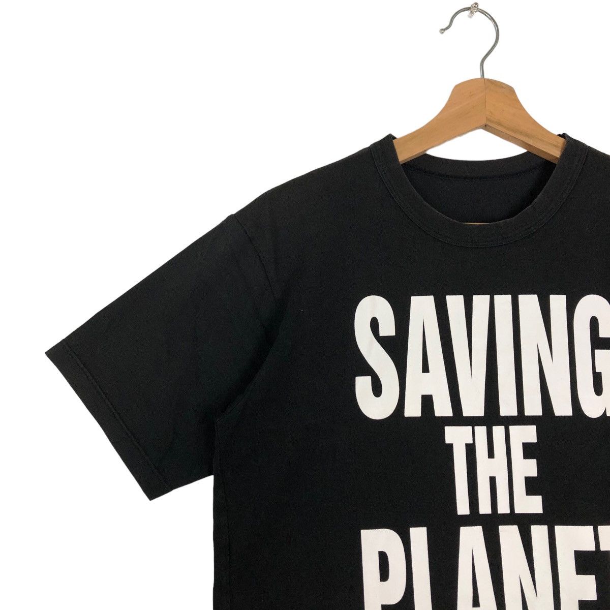 Japanese Brand VINTAGE SAVING THE EARTH TEE BIG LOGO ISSEY MIYAKE DESIGN Size US S / EU 44-46 / 1 - 6 Thumbnail