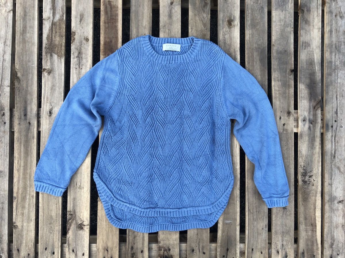 image of Aran Isles Knitwear Cabana In Bou Jeloud Knitwear Size M in Blue, Men's