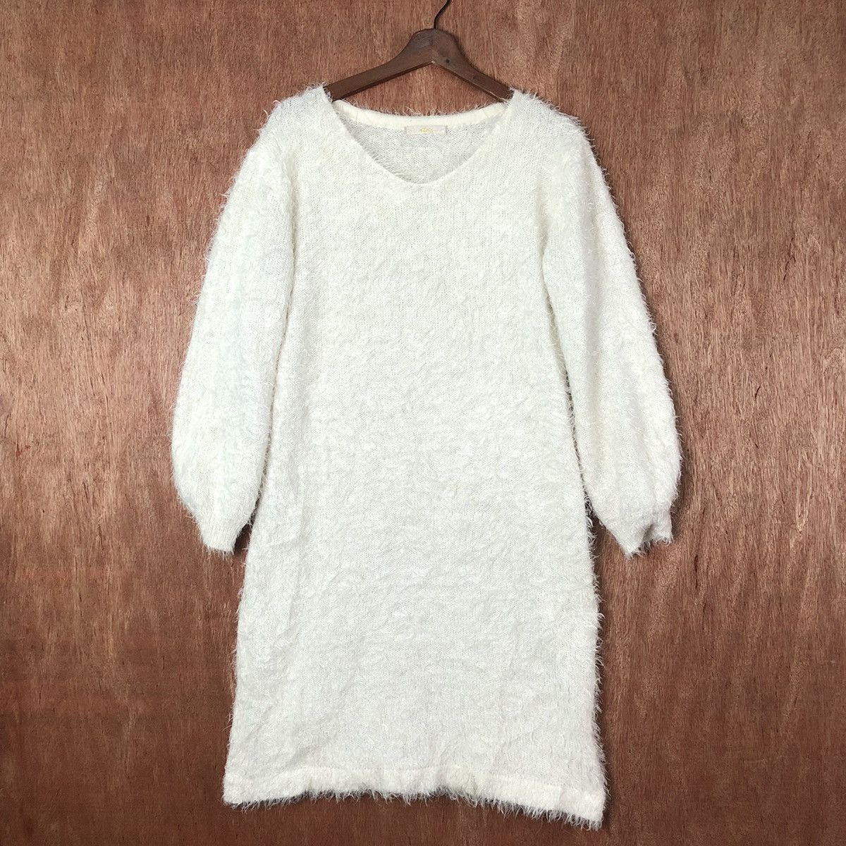 Homespun Knitwear × Japanese Brand Khalita Long Shaggy Shaggy Fur Mohair Knitwear #6595 Size L / US 10 / IT 46 - 1 Thumbnail