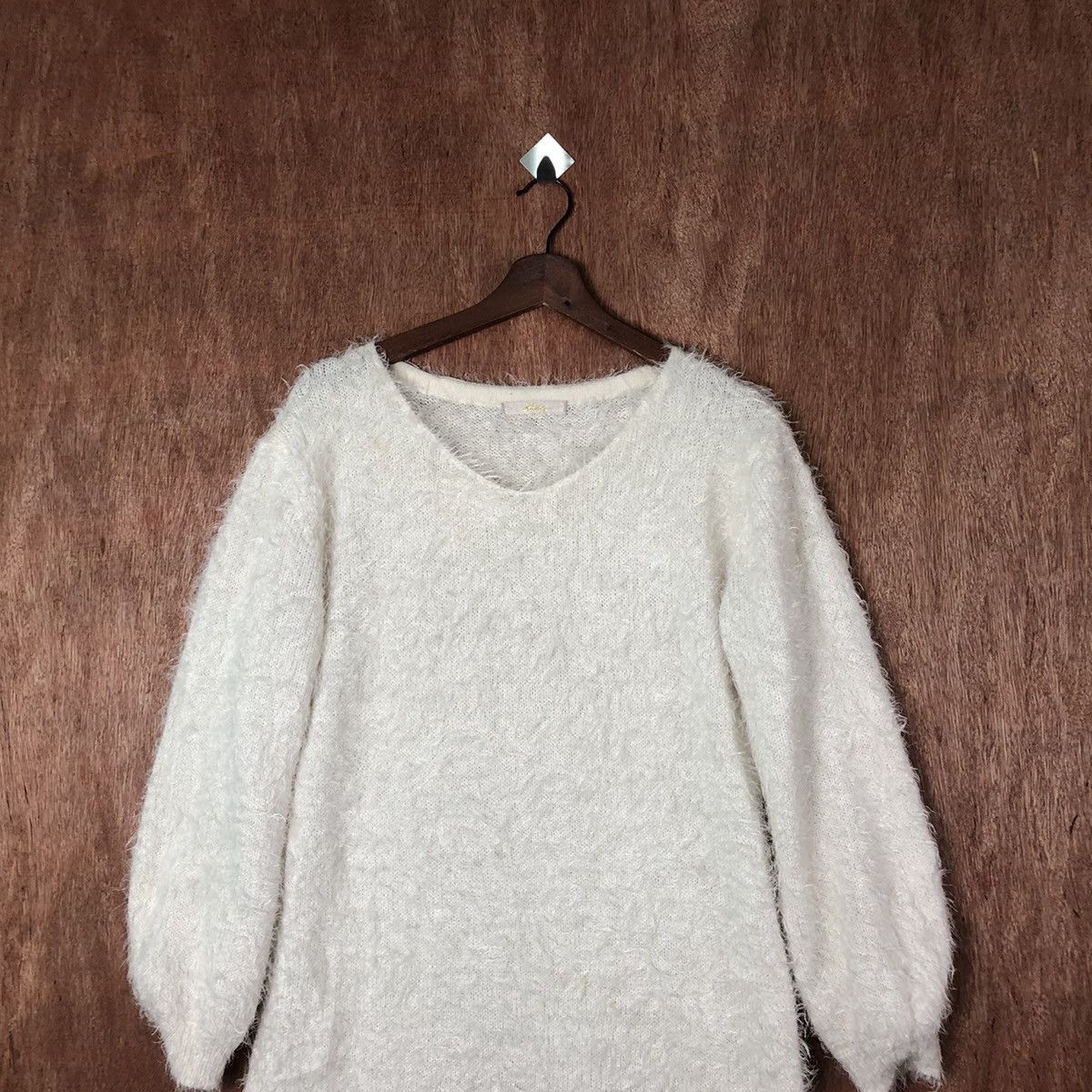 Homespun Knitwear × Japanese Brand Khalita Long Shaggy Shaggy Fur Mohair Knitwear #6595 Size L / US 10 / IT 46 - 2 Thumbnail