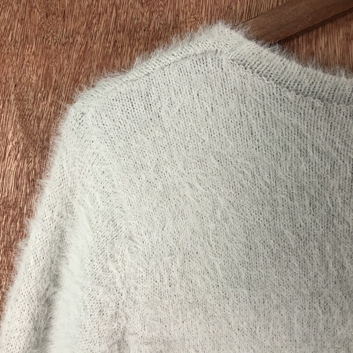 Homespun Knitwear Clossri Grey Shag Shaggy Fur Mohair Knitwear #6590 Size M / US 6-8 / IT 42-44 - 9 Thumbnail