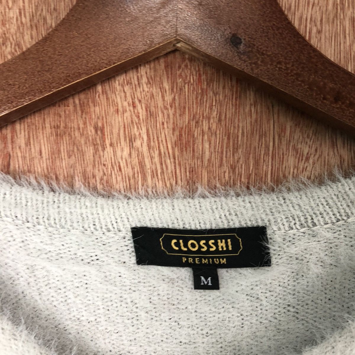 Homespun Knitwear Clossri Grey Shag Shaggy Fur Mohair Knitwear #6590 Size M / US 6-8 / IT 42-44 - 6 Thumbnail