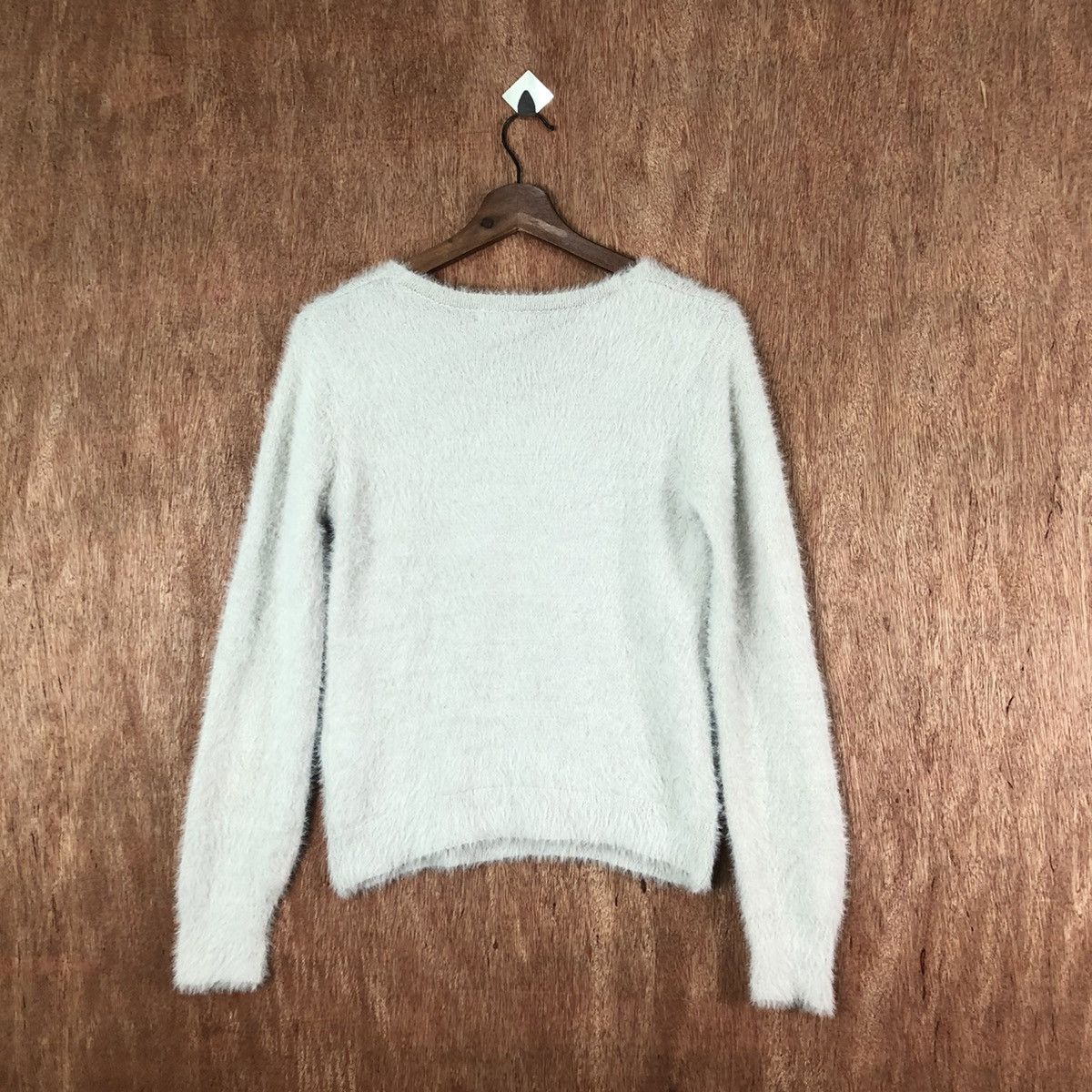 Homespun Knitwear Clossri Grey Shag Shaggy Fur Mohair Knitwear #6590 Size M / US 6-8 / IT 42-44 - 8 Thumbnail