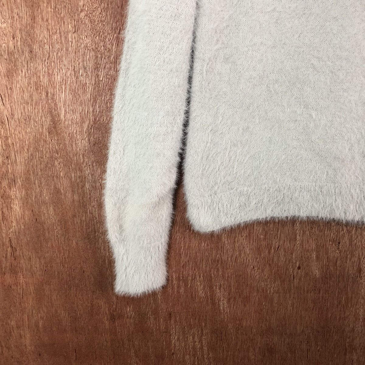 Homespun Knitwear Clossri Grey Shag Shaggy Fur Mohair Knitwear #6590 Size M / US 6-8 / IT 42-44 - 4 Thumbnail