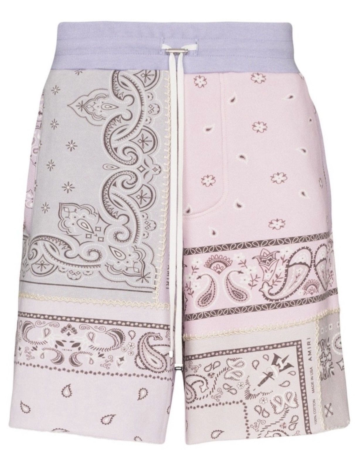 Amiri Amiri Bandana Reconstructed Cotton Shorts Size US 30 / EU 46 - 4 Thumbnail