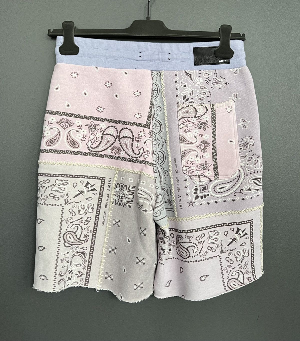 Amiri Amiri Bandana Reconstructed Cotton Shorts Size US 30 / EU 46 - 2 Thumbnail