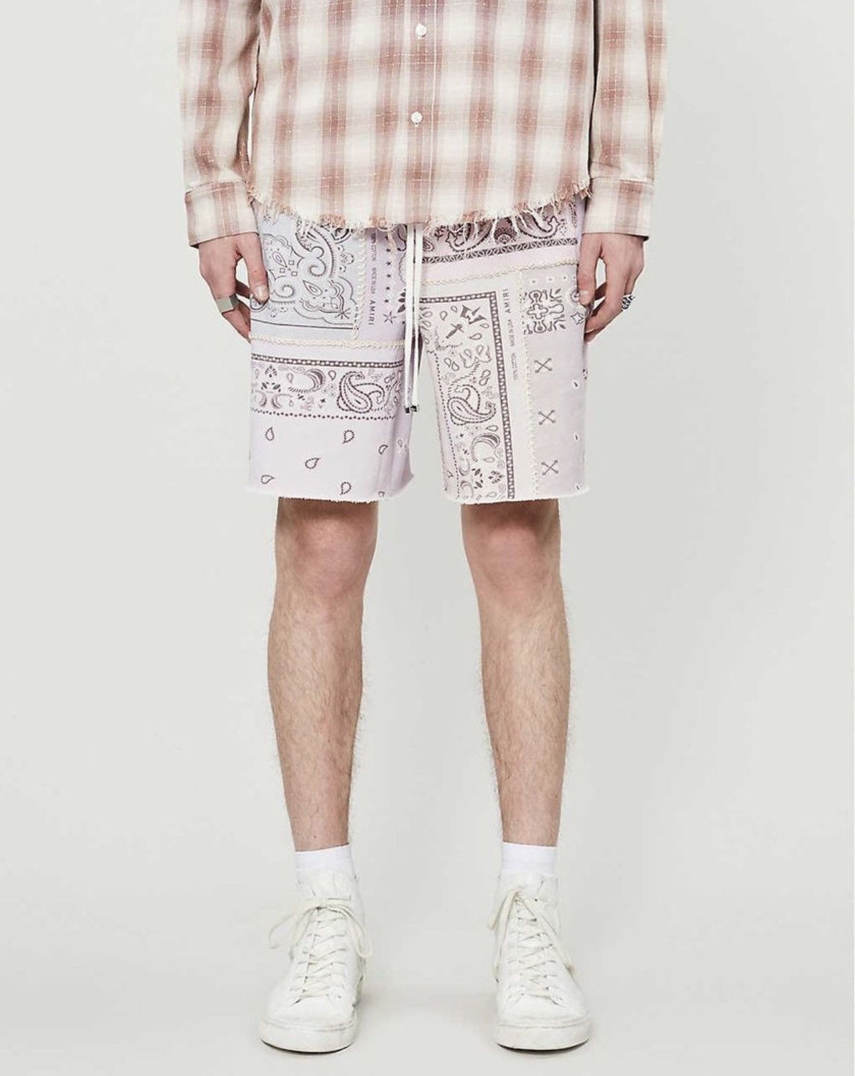 Amiri Amiri Bandana Reconstructed Cotton Shorts Size US 30 / EU 46 - 13 Thumbnail